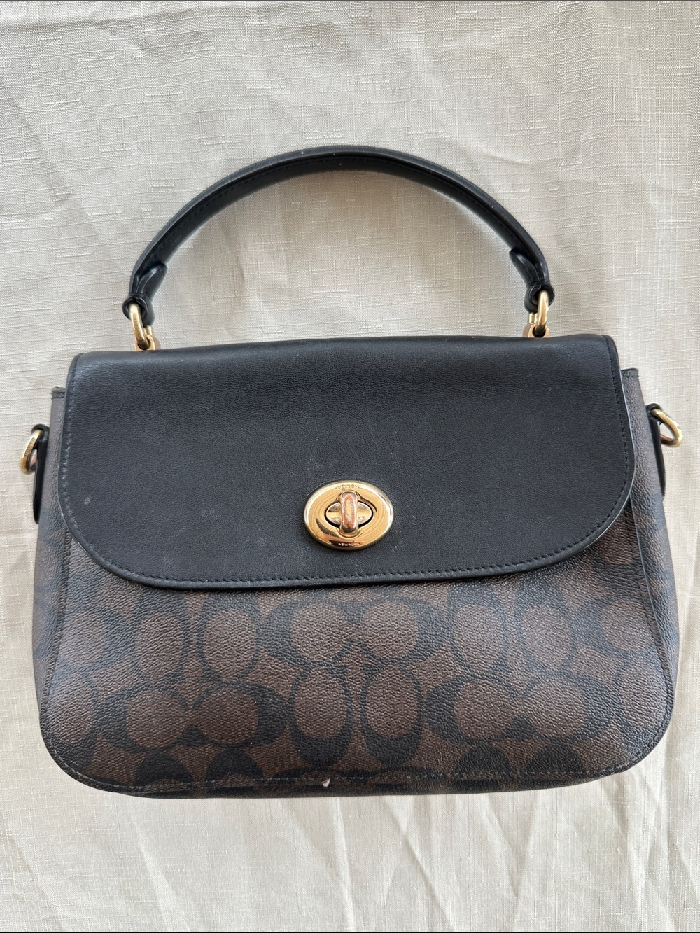 Coach Marlie top handle satchel with strap